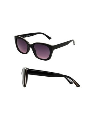 Foster Grant Premium Designer Series Black with Purple Gradient Lenses